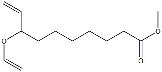 8-Ethenyloxy-9-decenoic acid methyl ester Struktur