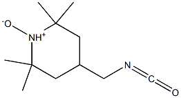 2,2,6,6-Tetramethyl-4-isocyanatomethylpiperidine 1-oxide Struktur