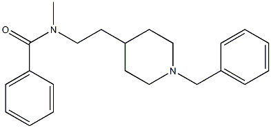 N-[2-(1-Benzyl-4-piperidinyl)ethyl]-N-methylbenzamide Struktur