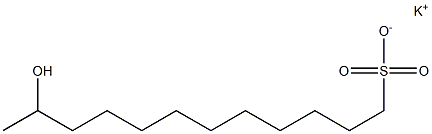 11-Hydroxydodecane-1-sulfonic acid potassium salt Struktur