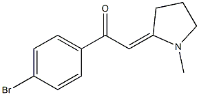 1-Methyl-2-[(4-bromobenzoyl)methylene]pyrrolidine Struktur