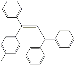 3-(4-Methylphenyl)-1,1,3-triphenyl-2-propene Struktur