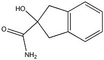 2-Hydroxy-2-indanecarboxamide Struktur