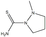 (Tetrahydro-2-methyl-1H-pyrazole)-1-carbothioamide Struktur