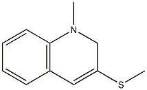 1-Methyl-3-methylthio-1,2-dihydroquinoline Struktur