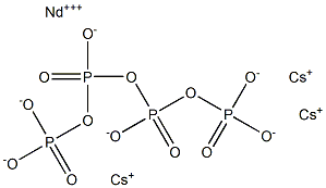 Cesium neodymium tetraphosphate Struktur