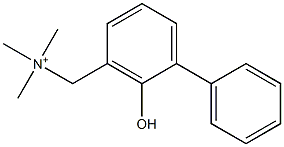 2-Hydroxy-N,N,N-trimethyl-1,1'-biphenyl-3-methanaminium Struktur