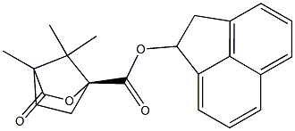 (1S)-4,7,7-Trimethyl-3-oxo-2-oxabicyclo[2.2.1]heptane-1-carboxylic acid acenaphthen-1-yl ester Struktur