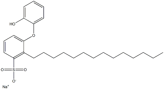 2'-Hydroxy-2-tetradecyl[oxybisbenzene]-3-sulfonic acid sodium salt Struktur