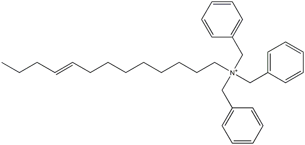 (9-Tridecenyl)tribenzylaminium Struktur