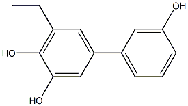 5-Ethyl-1,1'-biphenyl-3,3',4-triol Struktur