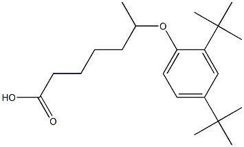 6-(2,4-Di-tert-butylphenoxy)heptanoic acid Struktur