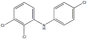 2,3-Dichlorophenyl 4-chlorophenylamine Struktur