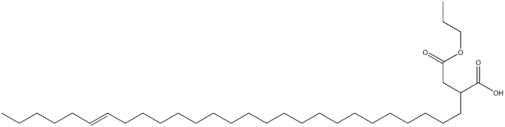 2-(21-Heptacosenyl)succinic acid 1-hydrogen 4-propyl ester Struktur