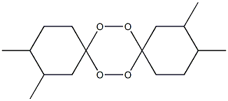 2,3,11,12-Tetramethyl-7,8,15,16-tetraoxadispiro[5.2.5.2]hexadecane Struktur