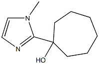 1-Methyl-2-(1-hydroxycycloheptan-1-yl)-1H-imidazole Struktur