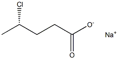 [S,(+)]-4-Chlorovaleric acid sodium salt Struktur