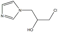 1-(3-Chloro-2-hydroxypropyl)-1H-imidazole Struktur