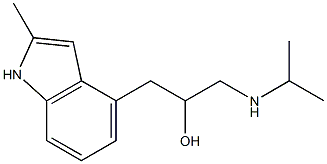 2-Methyl-4-[2-hydroxy-3-(isopropylamino)propyl]-1H-indole Struktur