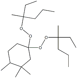 3,3,4-Trimethyl-1,1-bis(1-ethyl-1-methylbutylperoxy)cyclohexane Struktur