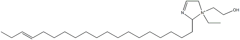 1-Ethyl-1-(2-hydroxyethyl)-2-(16-nonadecenyl)-3-imidazoline-1-ium Struktur