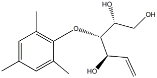 (3R,4S,5R)-4-Mesityloxy-1-hexene-3,5,6-triol Struktur