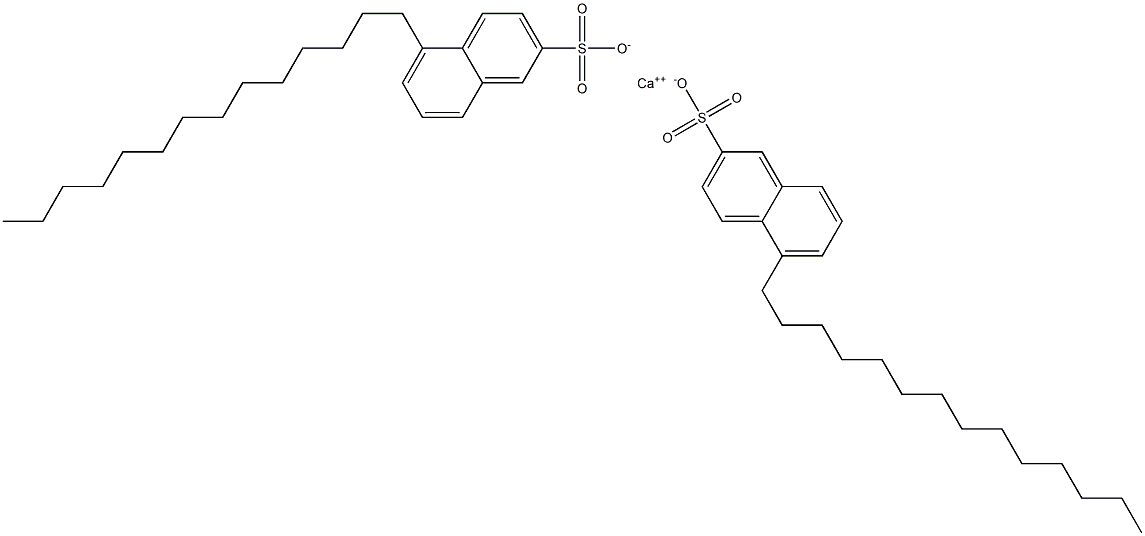 Bis(5-tetradecyl-2-naphthalenesulfonic acid)calcium salt Struktur