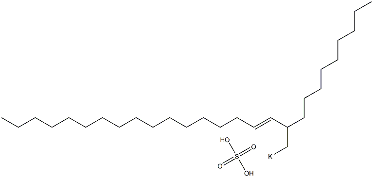 Sulfuric acid 2-nonyl-3-nonadecenyl=potassium ester salt Struktur