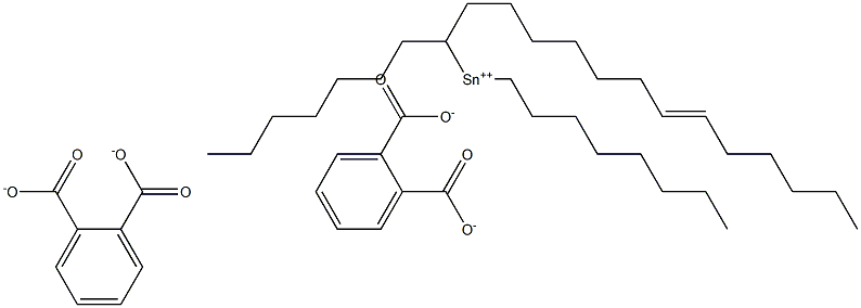 Bis[phthalic acid 1-(7-tridecenyl)]dioctyltin(IV) salt Struktur