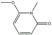 1-Methyl-6-methoxy-2(1H)-pyridone Struktur