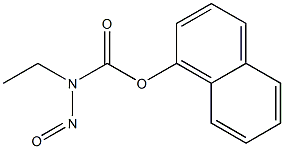 N-Ethyl-N-nitrosocarbamic acid 1-naphtyl ester Struktur