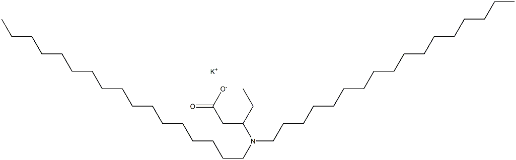 3-(Diheptadecylamino)valeric acid potassium salt Struktur