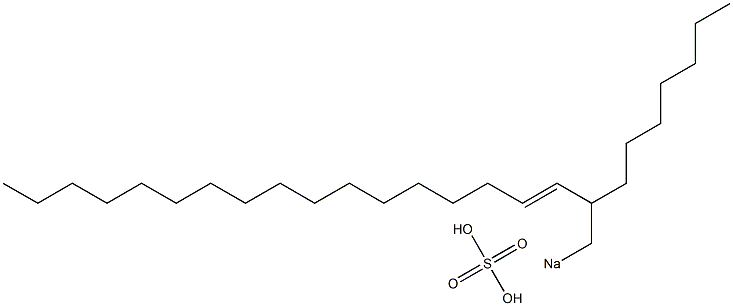 Sulfuric acid 2-heptyl-3-nonadecenyl=sodium ester salt Struktur