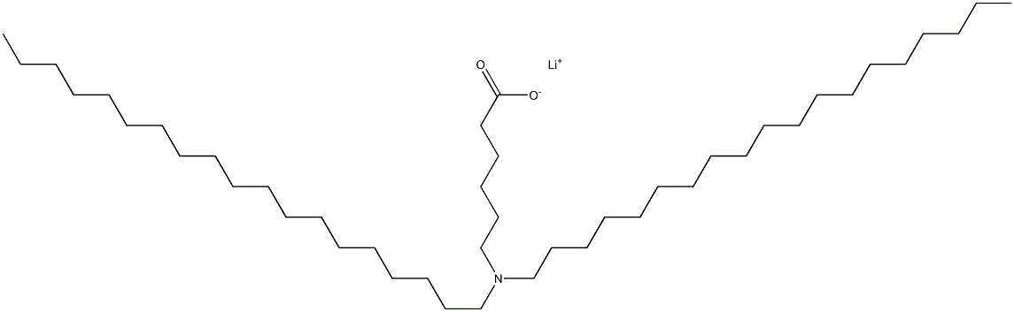 6-(Dinonadecylamino)hexanoic acid lithium salt Struktur