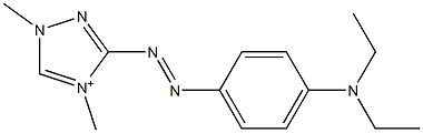 3-[[4-(Diethylamino)phenyl]azo]-1,4-dimethyl-1H-1,2,4-triazol-4-ium Struktur