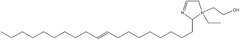 1-Ethyl-1-(2-hydroxyethyl)-2-(9-nonadecenyl)-3-imidazoline-1-ium Struktur