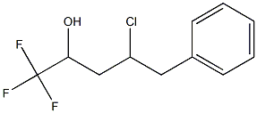 1,1,1-Trifluoro-4-chloro-5-phenylpentan-2-ol Struktur