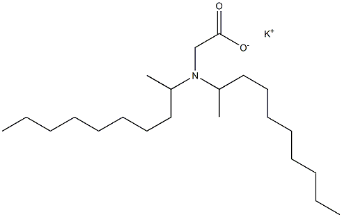 N,N-Bis(1-methylnonyl)aminoacetic acid potassium salt Struktur