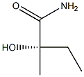 [S,(-)]-2-Hydroxy-2-methylbutyramide Struktur