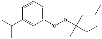 3-Isopropylphenyl 1-methyl-1-ethylbutyl peroxide Struktur