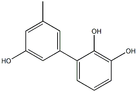 5'-Methyl-1,1'-biphenyl-2,3,3'-triol Struktur