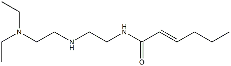 N-[2-[2-(Diethylamino)ethylamino]ethyl]-2-hexenamide Struktur