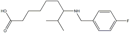 7-[[(4-Fluorophenyl)methyl]amino]-8-methylnonanoic acid Struktur