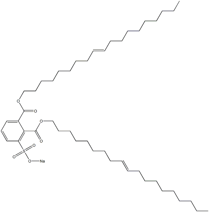 3-(Sodiosulfo)phthalic acid di(9-nonadecenyl) ester Struktur