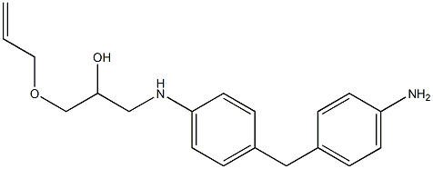 1-Allyloxy-3-[4-(4-aminobenzyl)phenylamino]-2-propanol Struktur