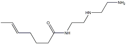 N-[2-[(2-Aminoethyl)amino]ethyl]-5-heptenamide Struktur