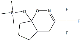 7a-(Trimethylsiloxy)-3-(trifluoromethyl)-4,4a,5,6,7,7a-hexahydrocyclopent[e]-1,2-oxazine Struktur