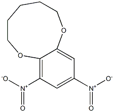 8,10-Dinitro-3,4,5,6-tetrahydro-2H-1,7-benzodioxonin Struktur