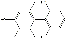 2',3',6'-Trimethyl-1,1'-biphenyl-2,4',6-triol Struktur