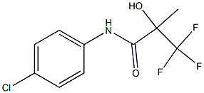 2-Hydroxy-2-trifluoromethyl-N-(4-chlorophenyl)propionamide Struktur